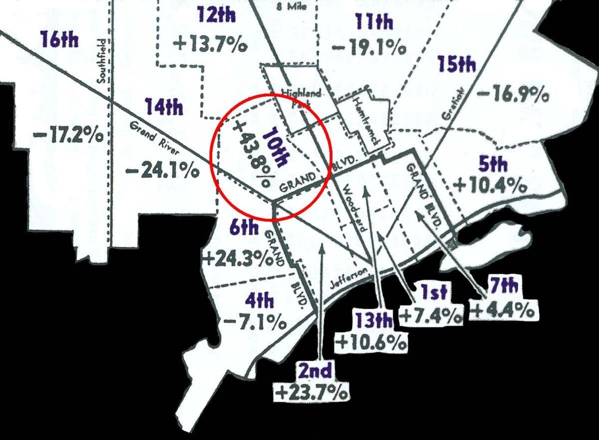 Detroit stöðinni kort