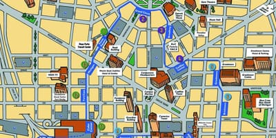 Detroit staðir kort