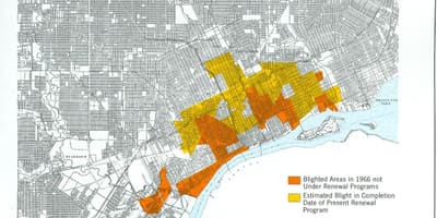 Kort af Detroit ljósið