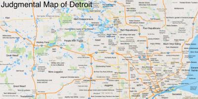 Dómhörð kort Detroit